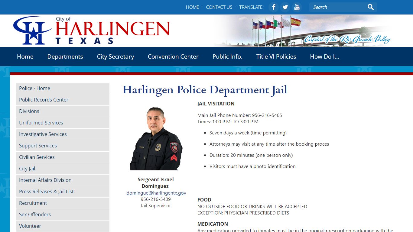 Harlingen Police Department Jail